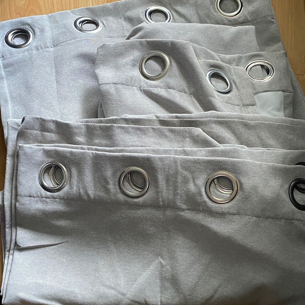Gray Grommet Curtains